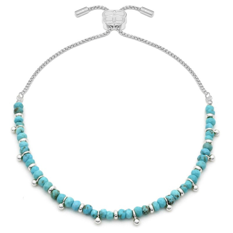 Boho Betty Harmony Turquoise Silver Bracelet