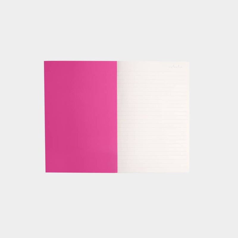 Caroline Gardiner Rectangular pink and white colour swatch on a light gray background