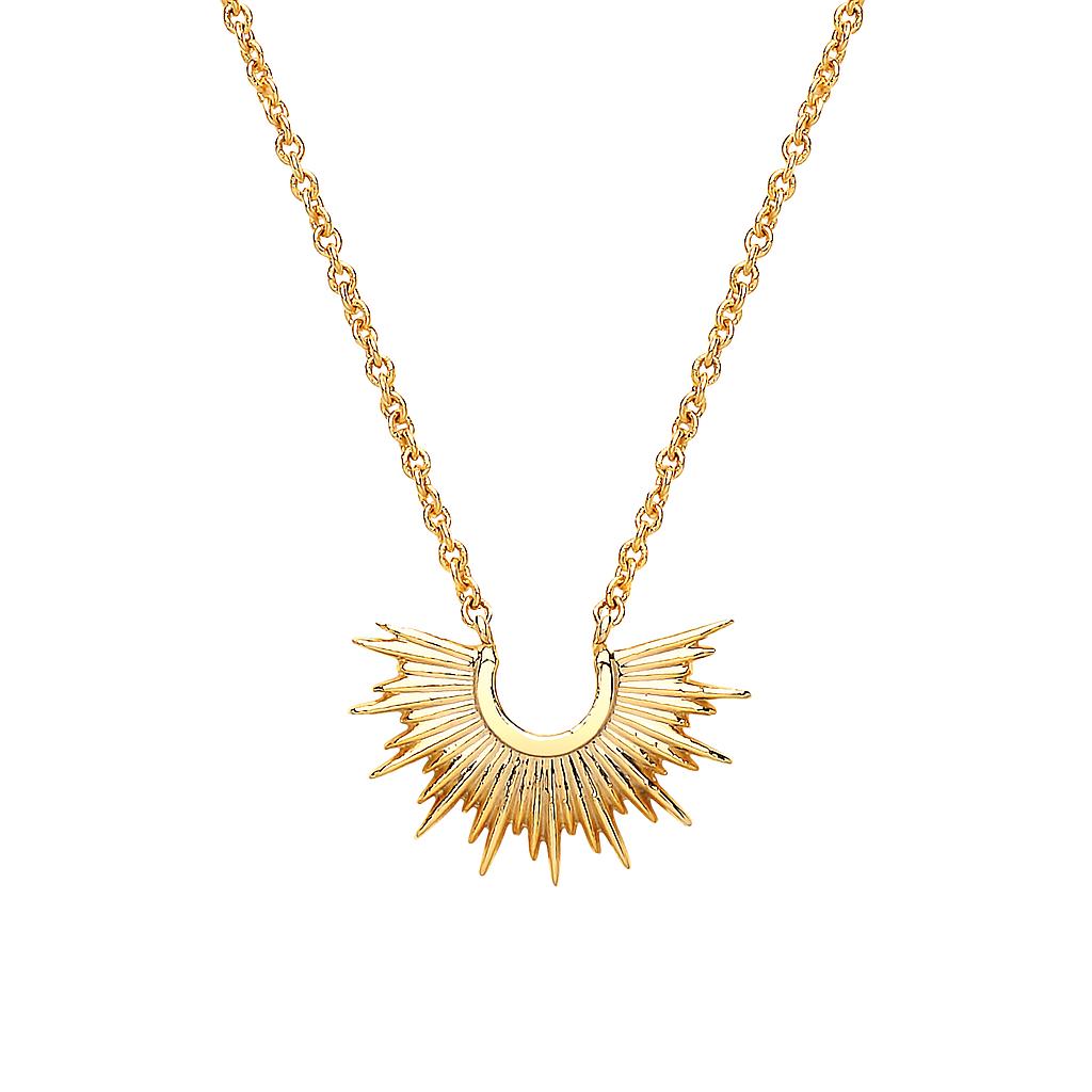 ESTELLA BARTLETT HALD SUNBURST GOLD NECKLACE