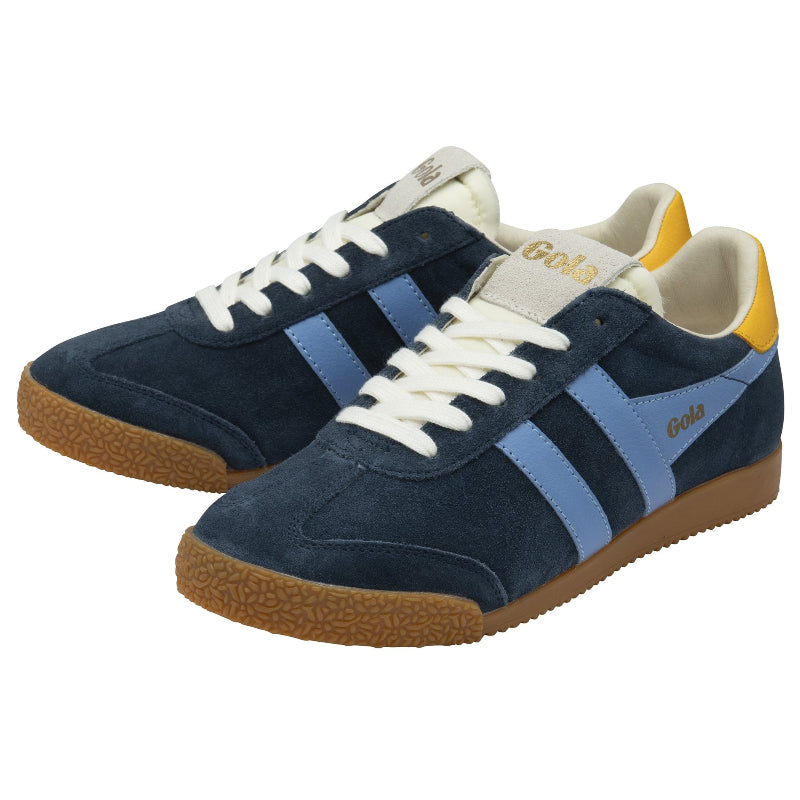 Gola Elan Trainers-Navy/Vista Blue/Sun side pair