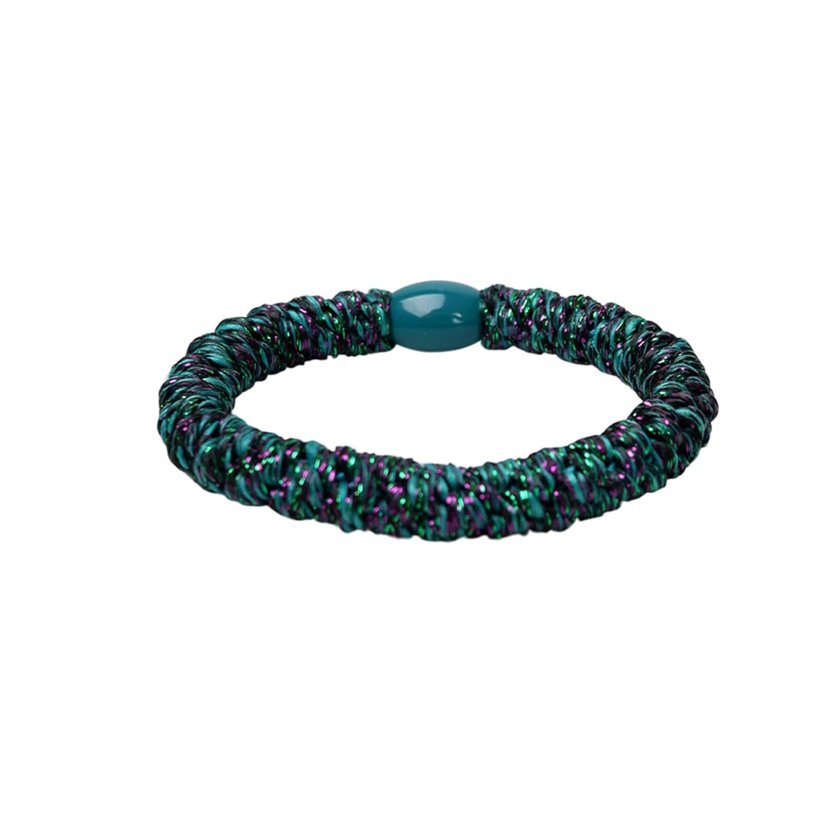 Kall;y green fuchsi glitter band