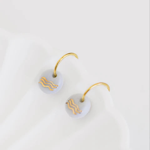 1 & 8 Sky Gold Isla Earrings