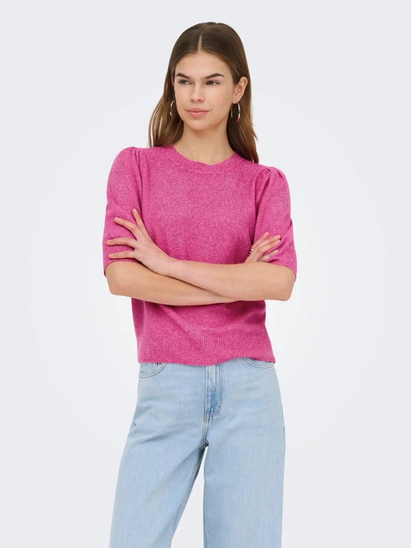Only Rica pink short sleeved pullover for spring