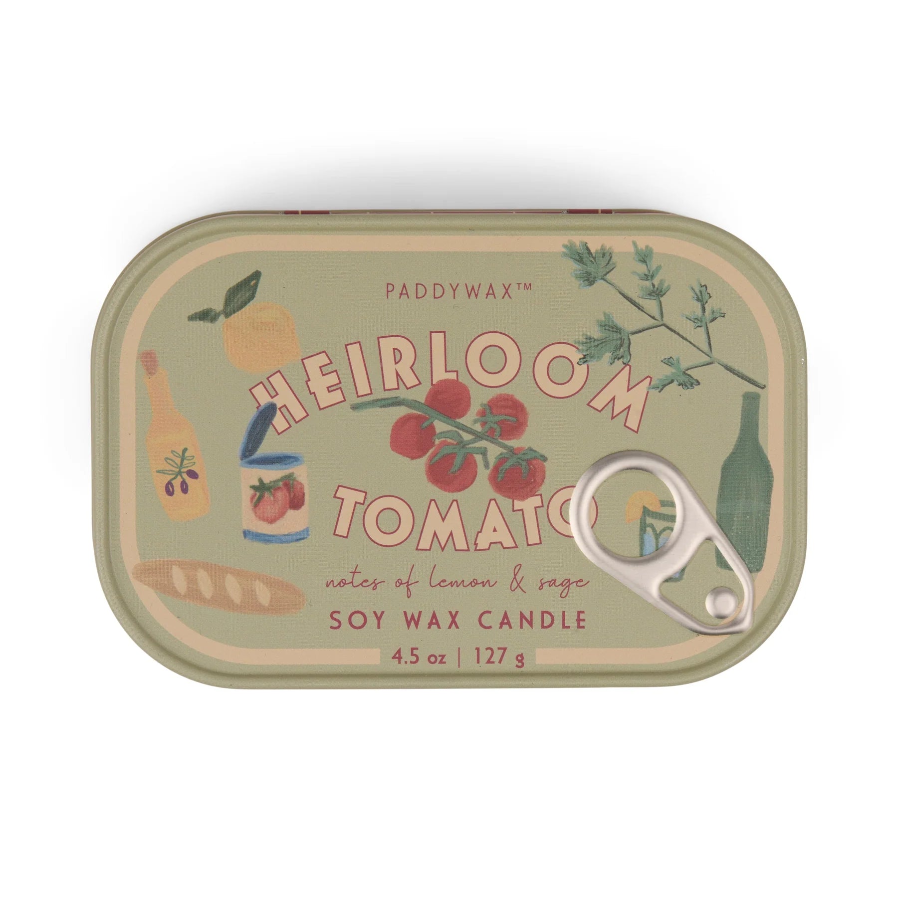 Paddywax Bistro Heirloom Tomato Candle Tin