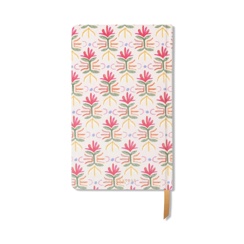 abstract tulip covered notebook