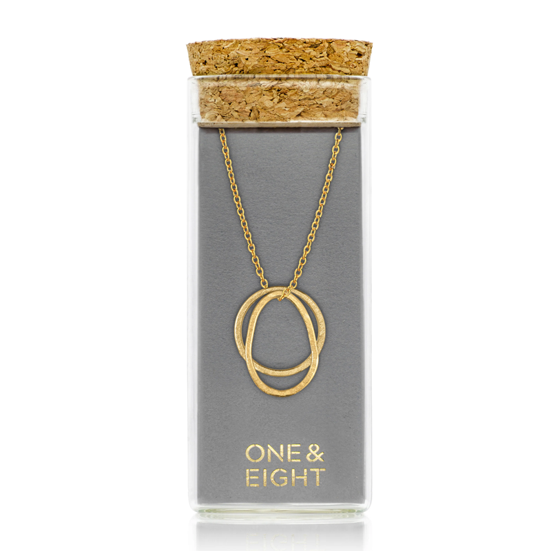 1 & 8 Verona necklace in glass tube
