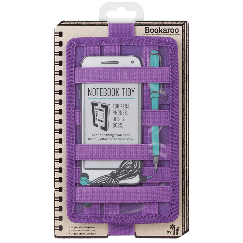 Bookaroo notebook tidy purple