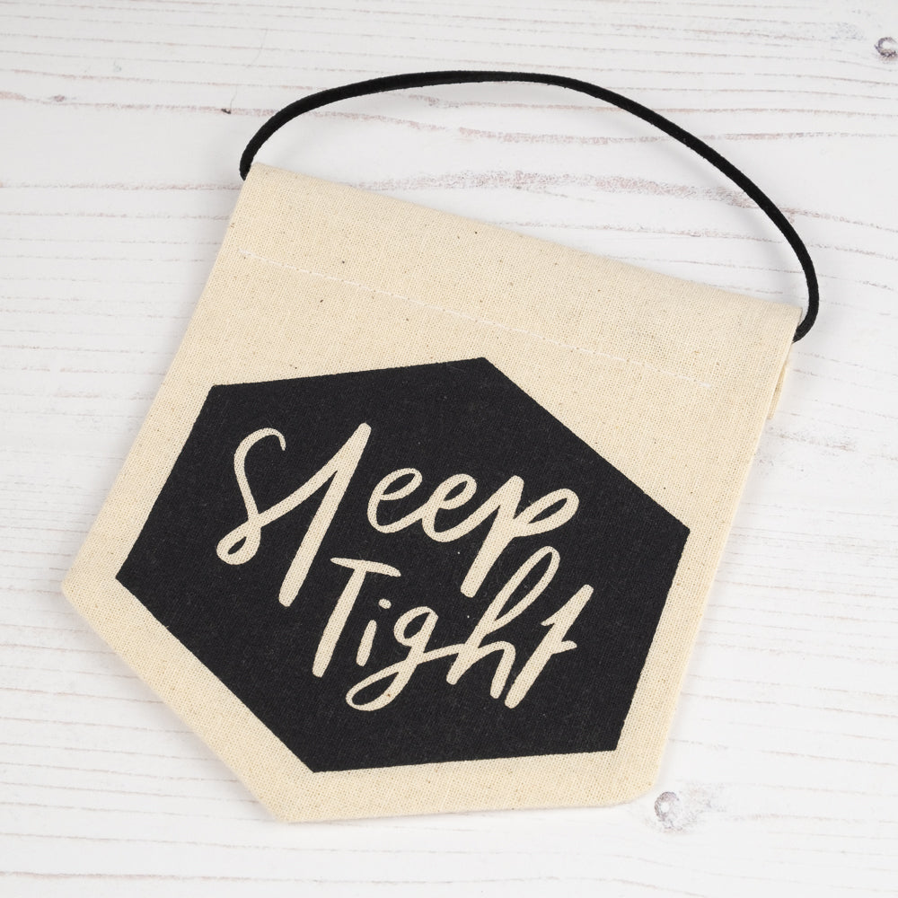 sleep tight hanging wall sign