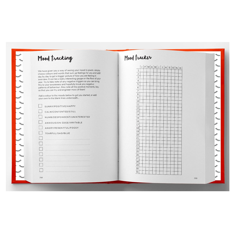 The Positive Wellness Journal mood tracking