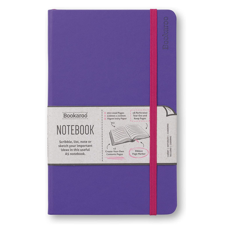 Bookaroo notebook a5 purple