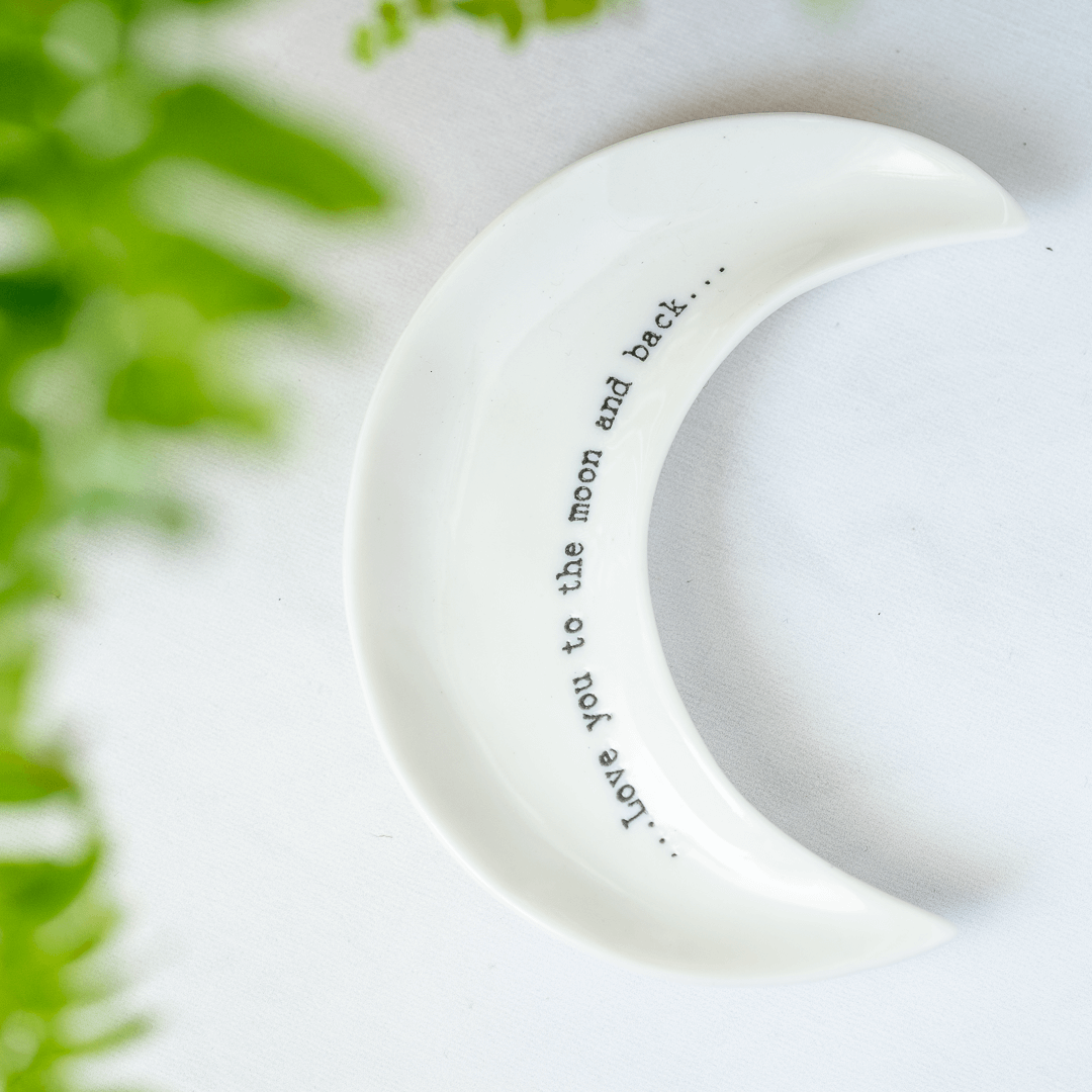 east of india moon trinket bowl