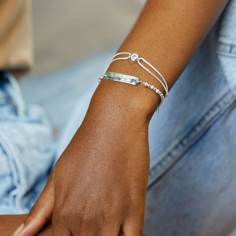estella bartlett id bracelet silver