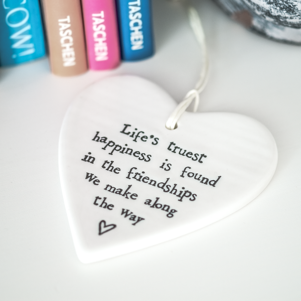 Friendship gift heart with quote
