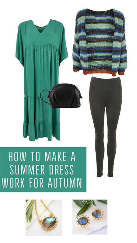 how to make a summer dress work for autumn
