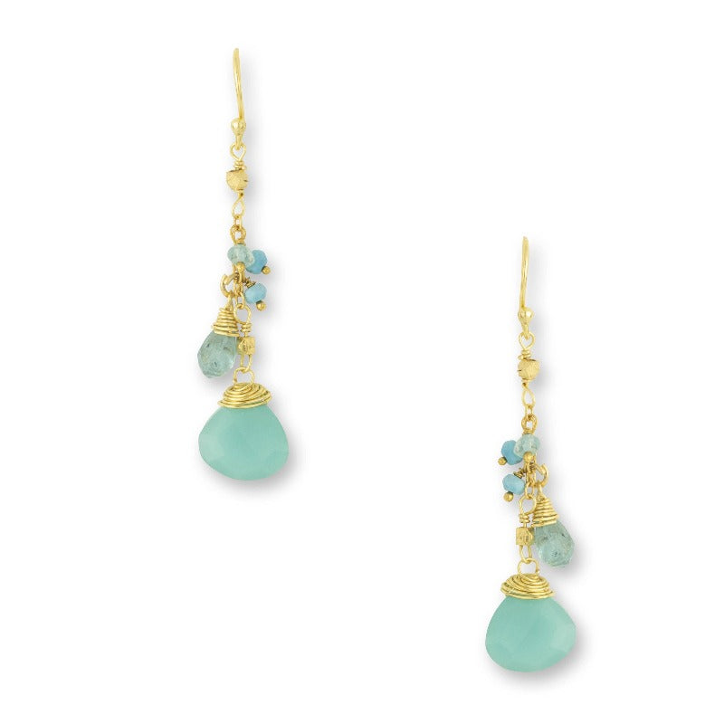 Ashiana Dana Earrings Aqua