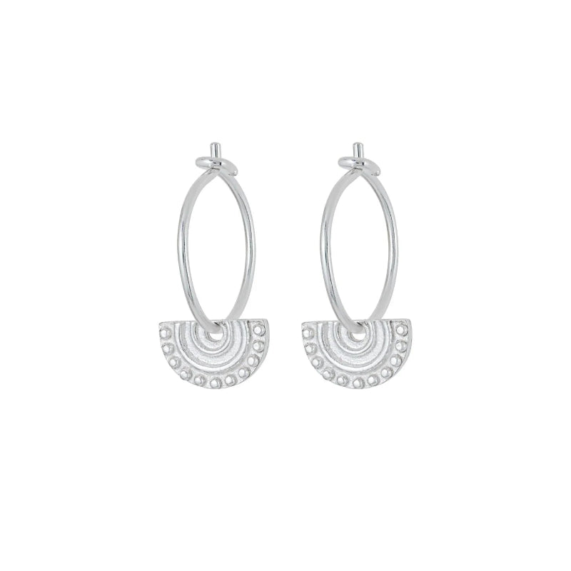 1 & 8 Silver Delphi Earrings