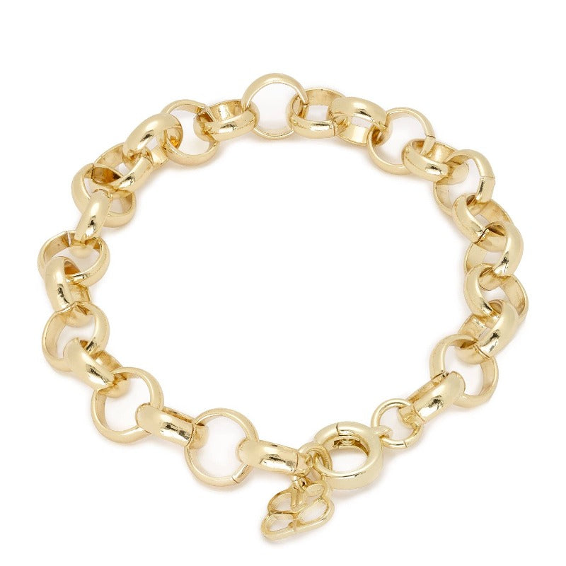 Boho Betty Link Circular Gold Chain Bracelet