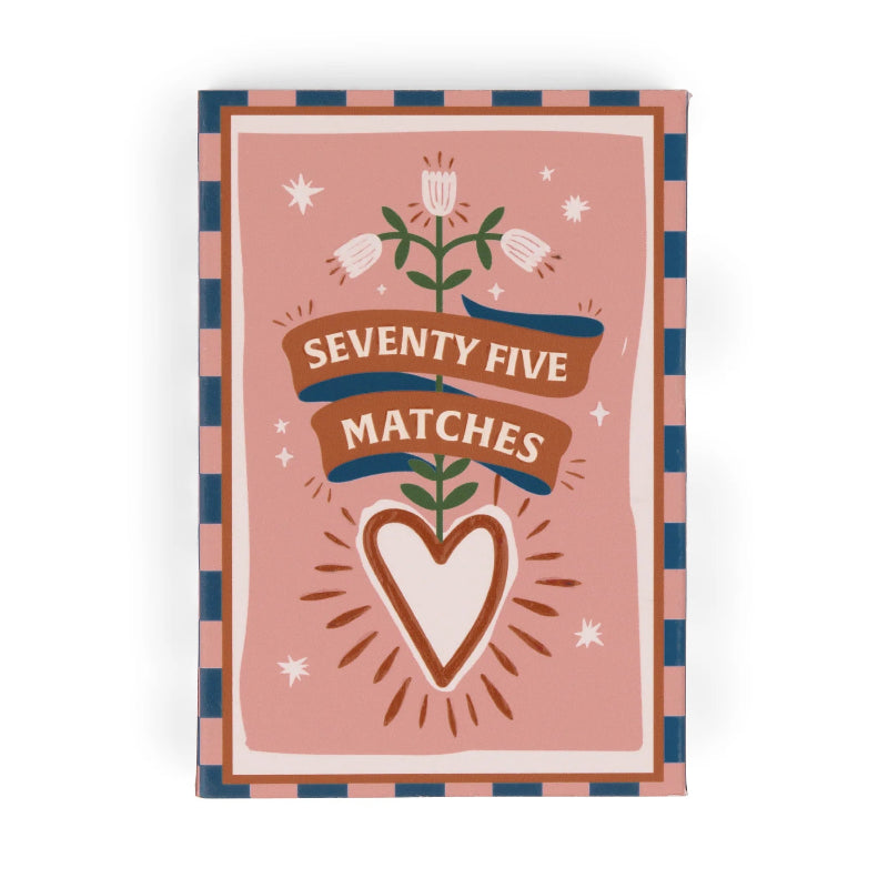 A Dopo Hearts Large Safety Matches front