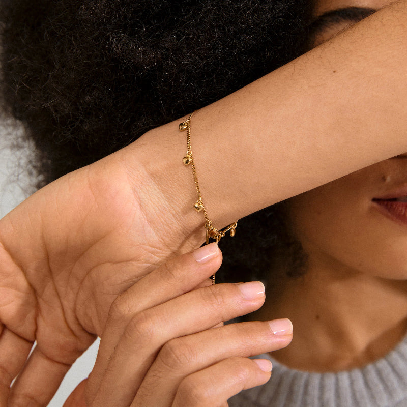 Pilgrim Alaia Bracelet Gold-plated on wrist