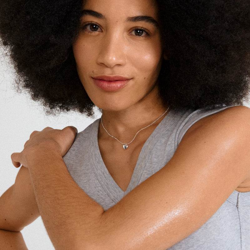 Pilgrim Alaia Necklace Silver-plated on model