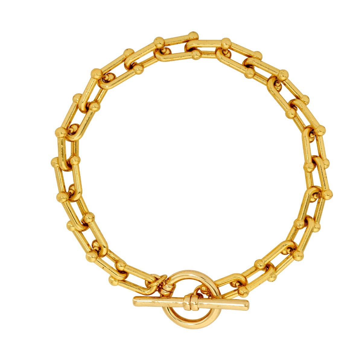 Ashiana London T-bar Gold Bracelet