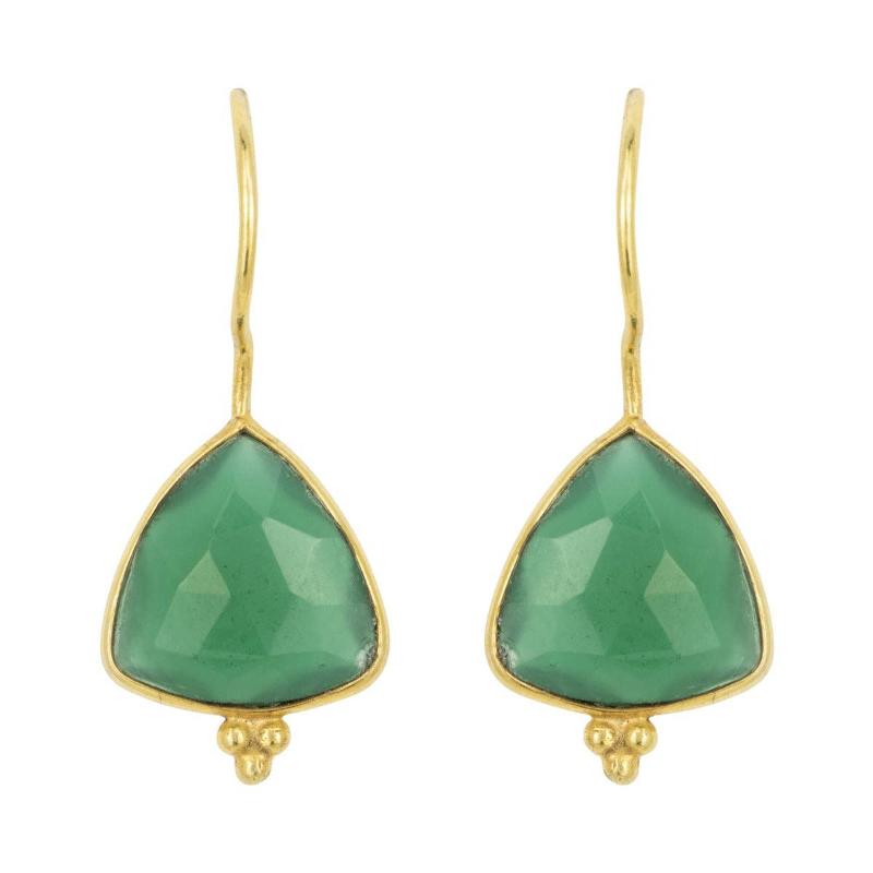 Ashiana green onyx lola earrings