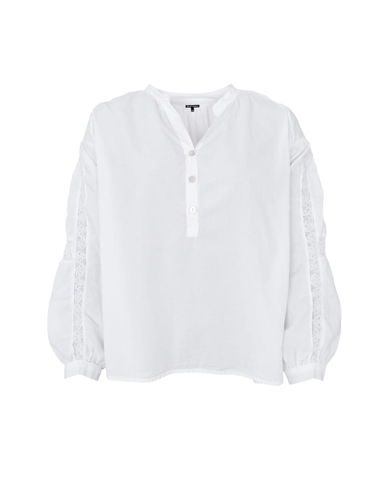 Black Colour Aura Blouse-One Size-White