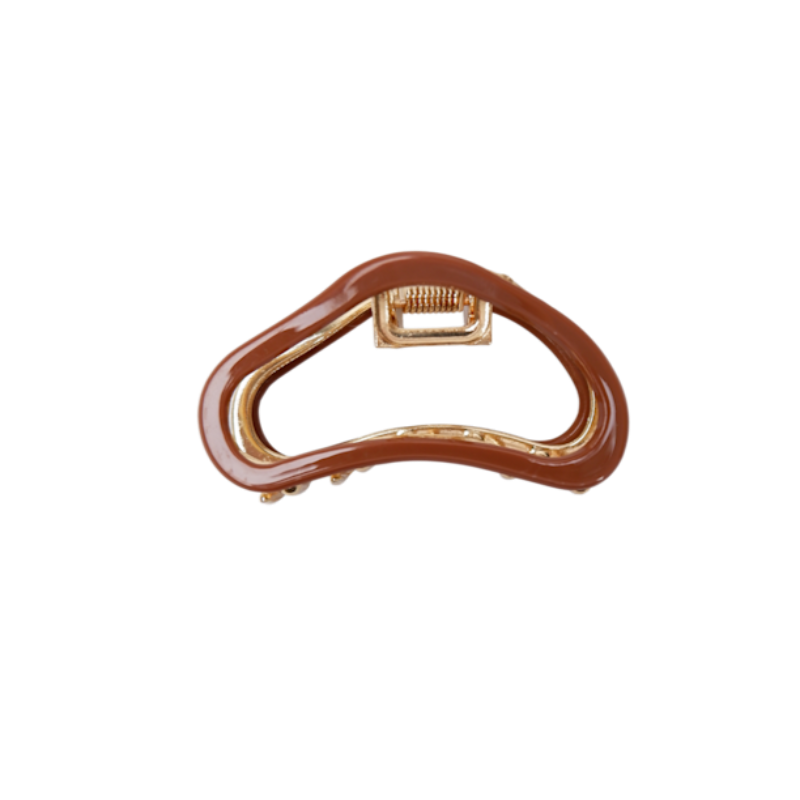 Black Colour Zen Hair Claw-Coffee