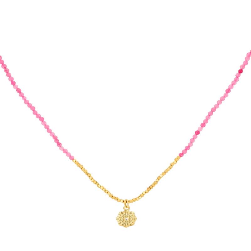 BOHO BETTY Bia Hot Pink Necklace