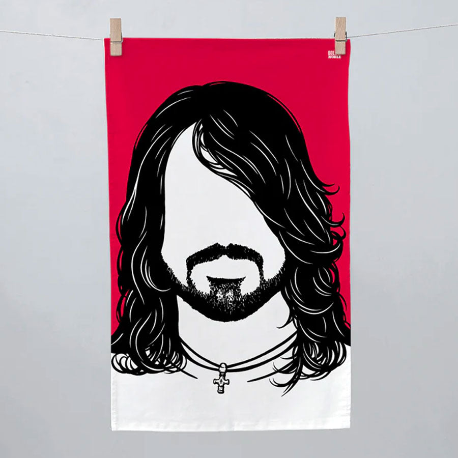 'Dave Grohl' Foo Fighters Tea Towel Bold & Noble