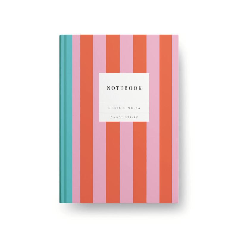 Design No.14 Candy Stripe Kaleido Hardback Notebook 