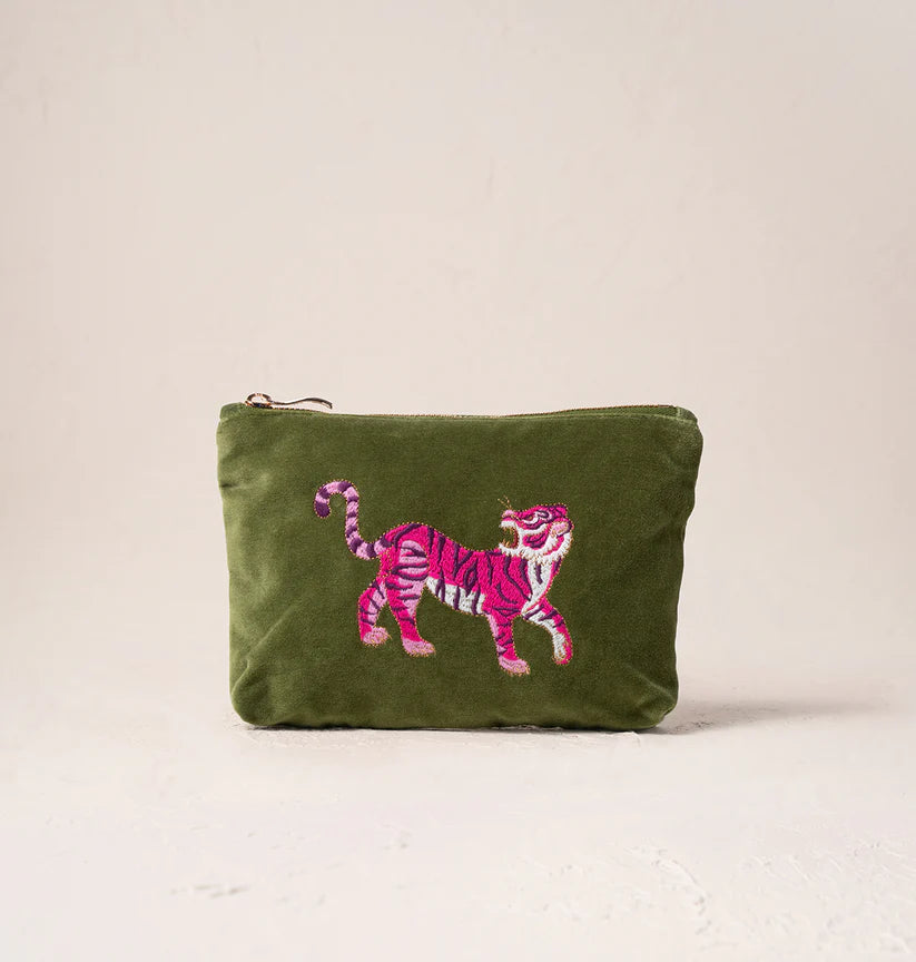 Elizabeth Scarlett Wild Tiger Mini Pouch