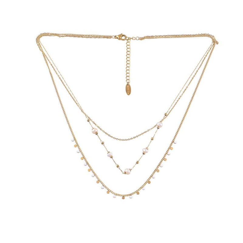 Freshwater Pearl Triple Layer Necklace