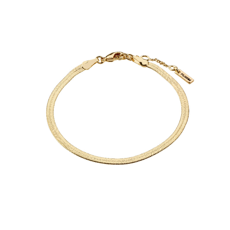 Pilgrim Joanna Flat Snake Bracelet Gold-plated