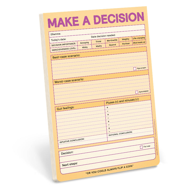 Knock Knock Make a Decision Pad