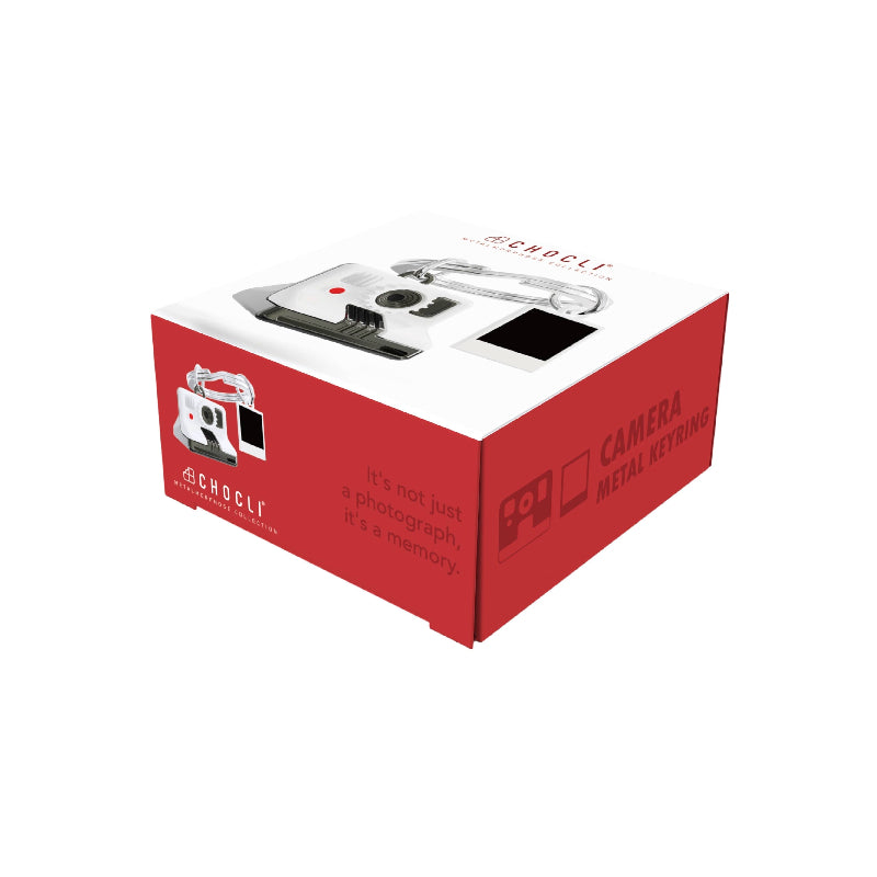 A red and white retail box for Schoelft Camera Metal Retaining Pins, featuring product illustrations and branding on a clean white background.