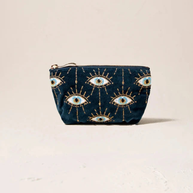 Elizabeth Scarlett Mystical Eye Velvet Coin Purse