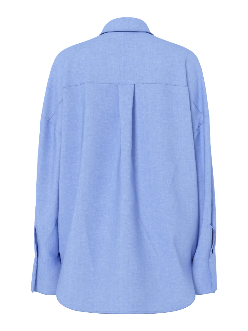 Light blue shirt on a white background