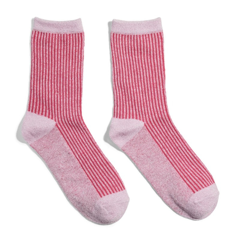 Pieces Sebby pink glitter sock