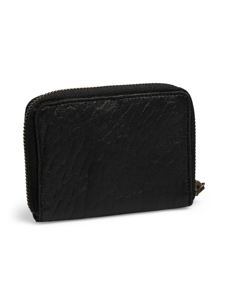 Black wallet on a white background