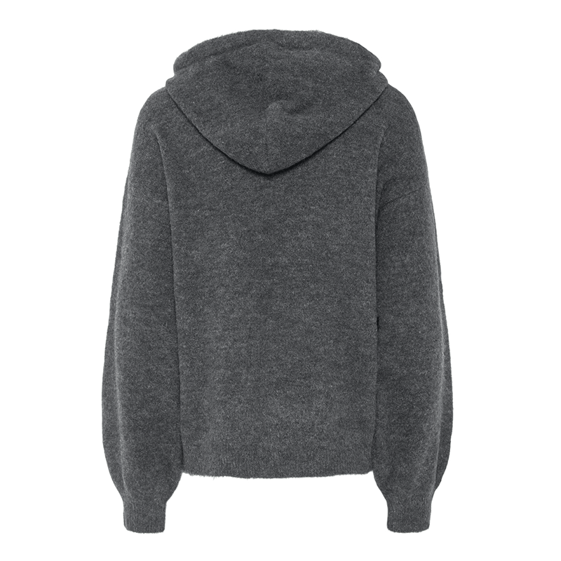 Pieces Piko Knit Hoodie BACK