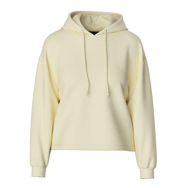 Pieces Chilli Women's Cropped Hoodie White Pepper front