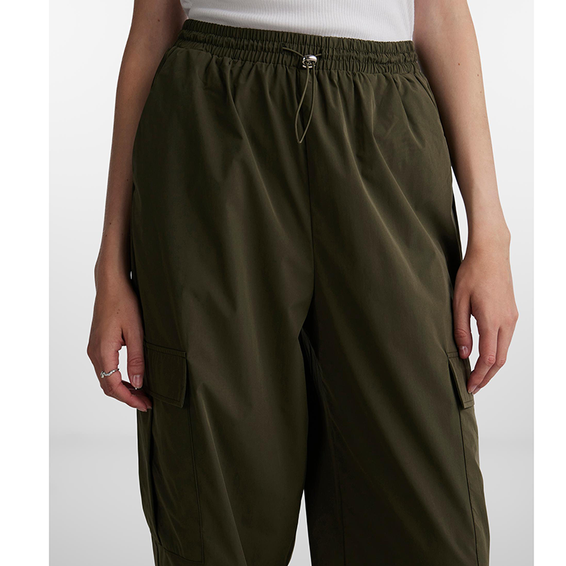 green womens cargo pants Pieces Dre