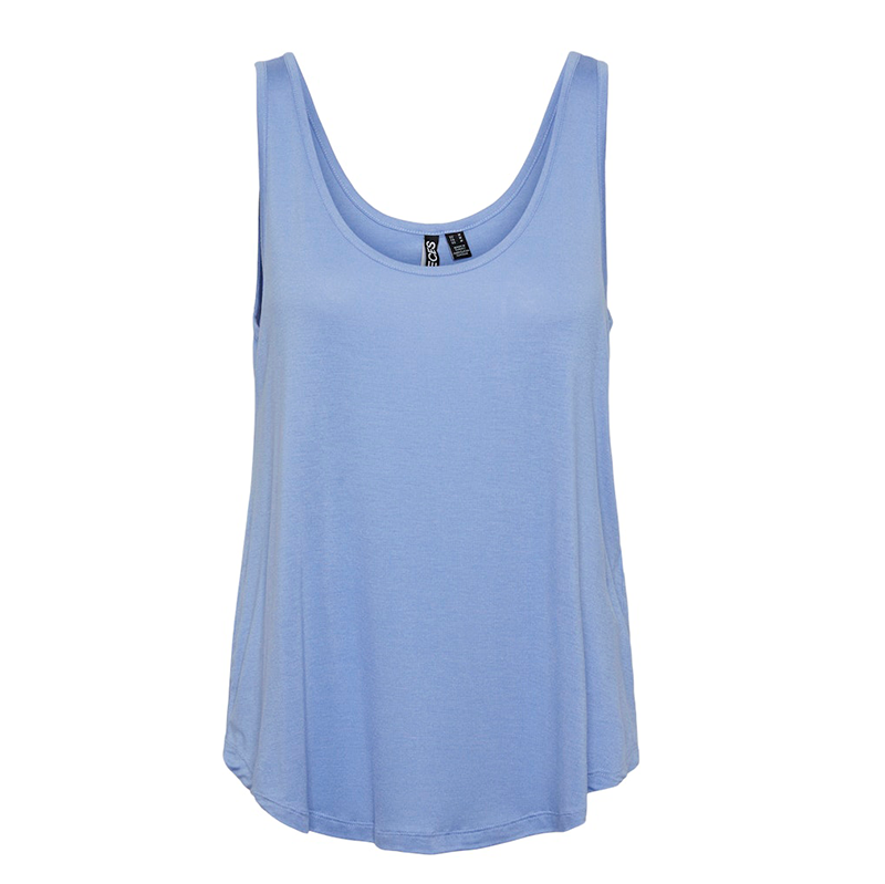 PIECES VEST TOP LOOSE FIT BLUE