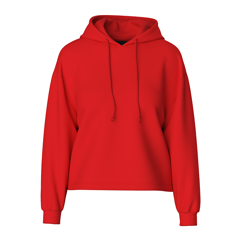 Pieces Chilli Women's Cropped Hoodie Red