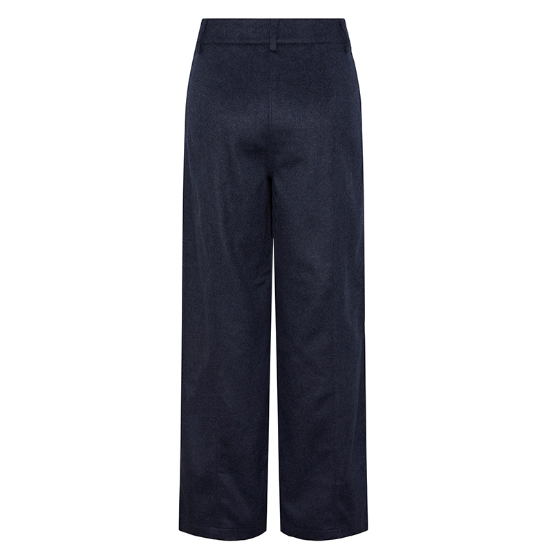 Pieces womens wool trouser for winter in blue