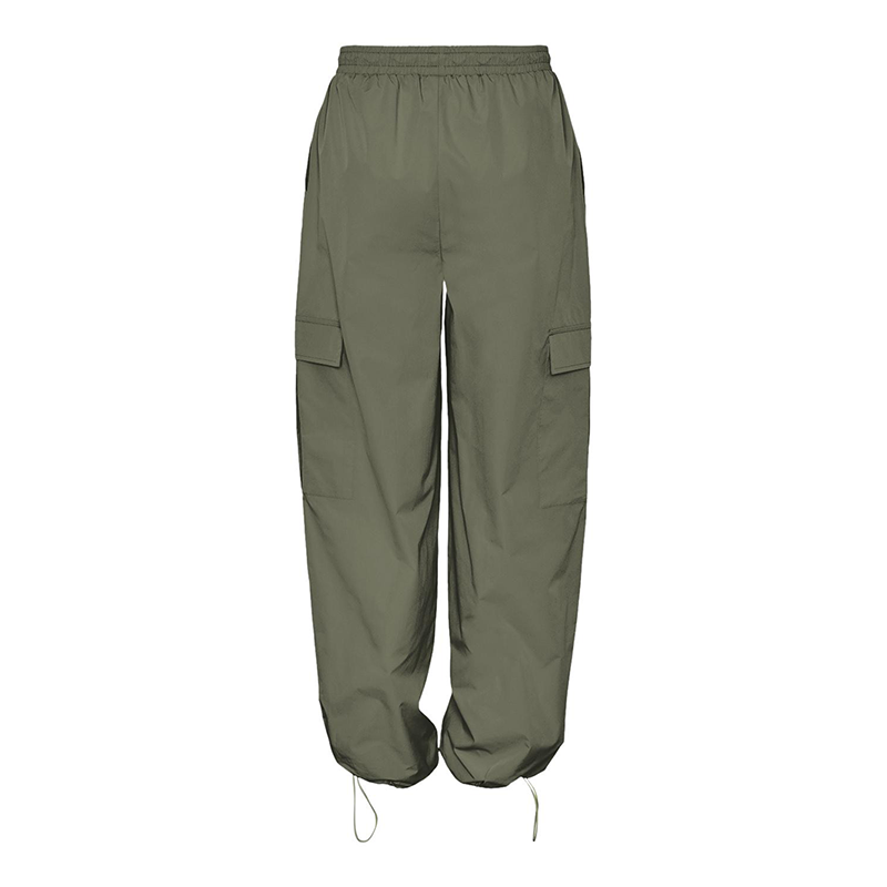 Pieces Dre cargo pants for women in lichen green