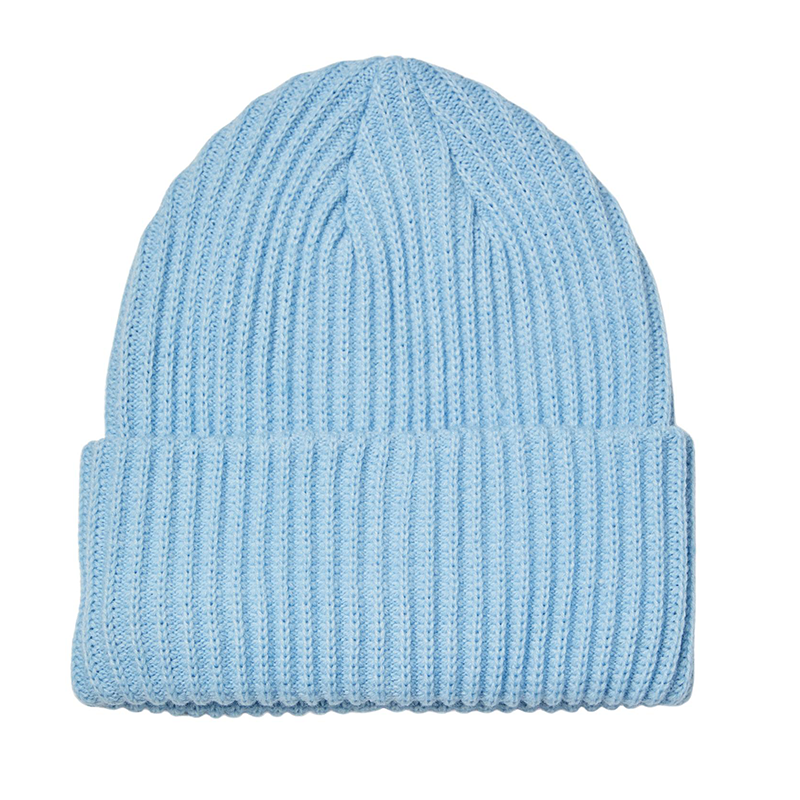 Pieces light blue beanie hat