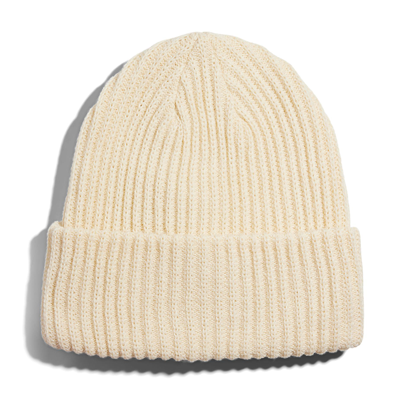 Pieces Hexo womens beanie hat in cream