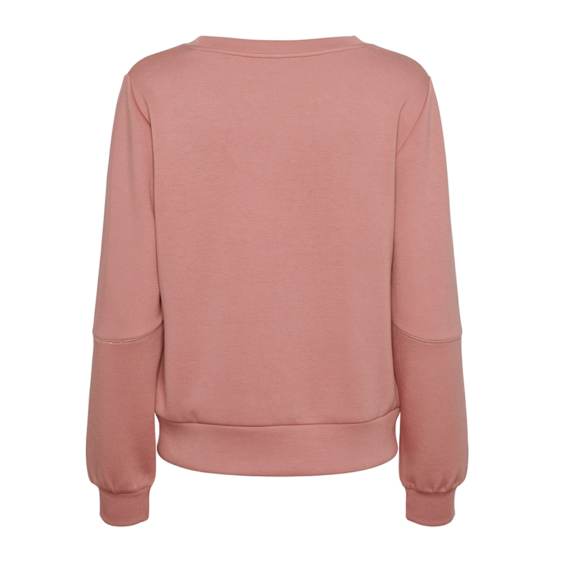 Pieces Niva Sweatshirt Pink back